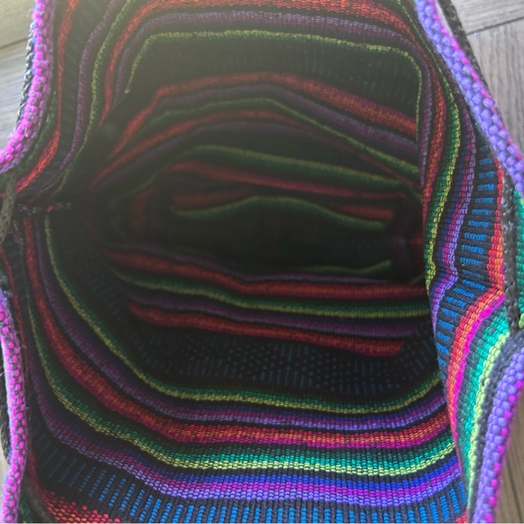 Mexican serape hippie Baja beach backpack - Picture 4 of 4